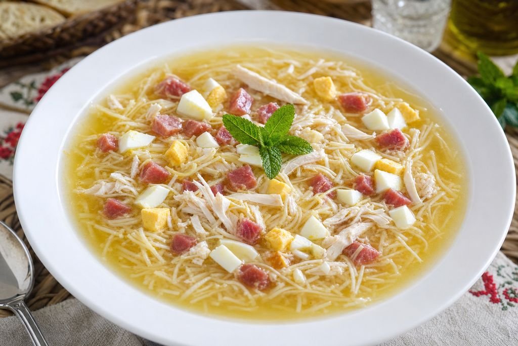 Sopa de picadillo andaluza