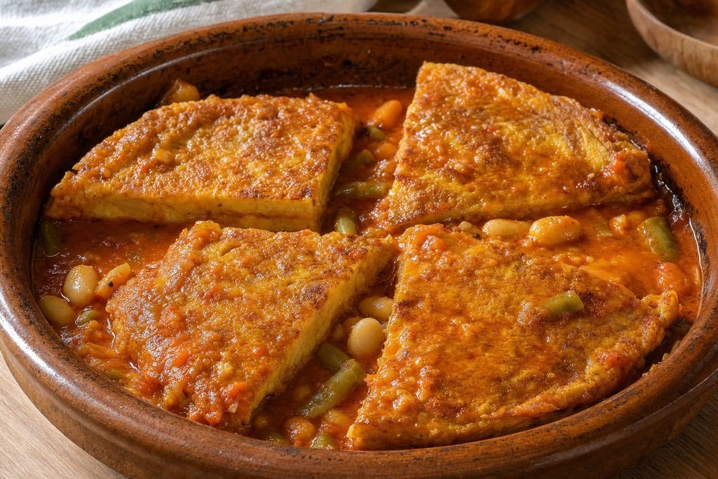 Truita amb suc tarragonina