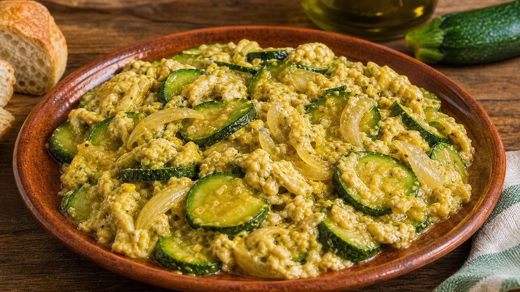 Zarangollo murciano con huevo